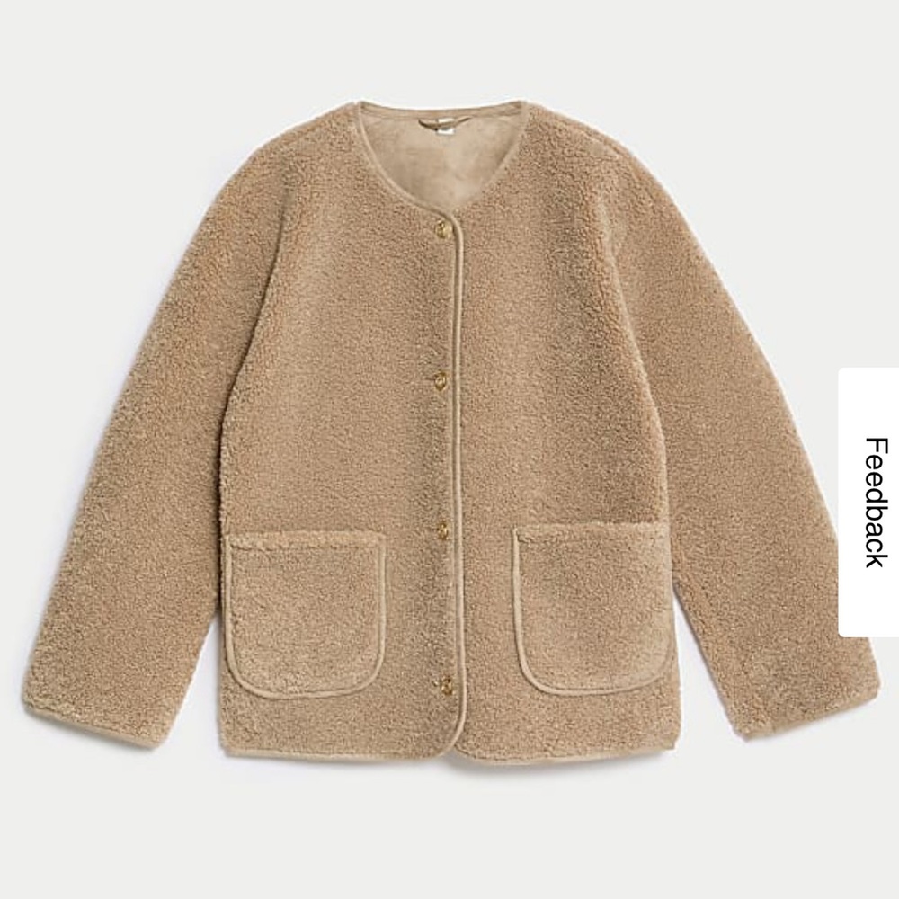 Brand new/never worn M&S Borg Suedette Jacket